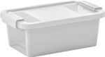 Box fedővel KIS Bi-Box XS, 3 liter, fehér, 26,5x16x10 cm
