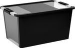 Box s vekom KIS Bi-Box L, 40 lit., čierny, 35x55x28 cm