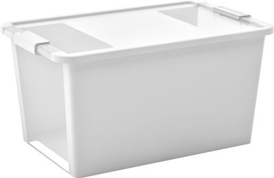 Box KIS Bi-Box L, 40L, white, 35x55x28 cm, with lid