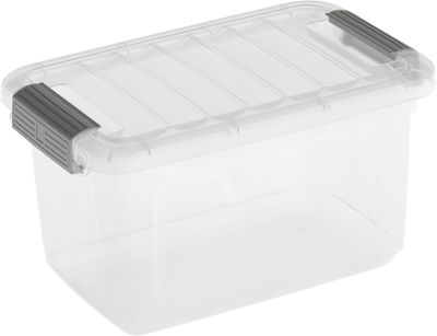 Box KIS W Box XS, 5L, transparent, 18x28x17 cm, with lid