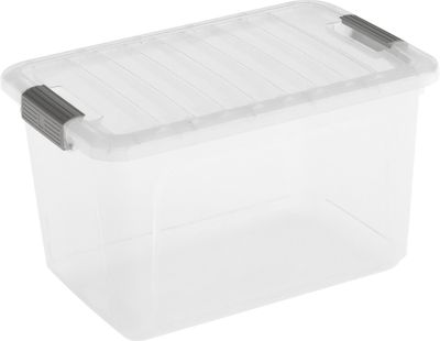 Box KIS W Box S, 15L, transparent, 25x38x23 cm, with lid