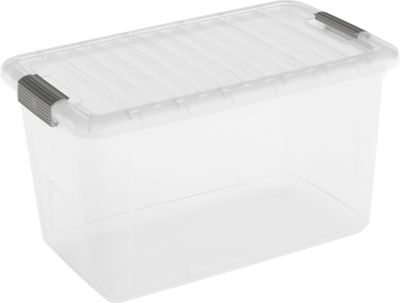 Box KIS W Box M, 30L, transparent, 30x49x29 cm, with lid