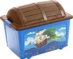 Box KIS W Box Pirate, 50L, blue, 39x57x43 cm, with lid and wheels