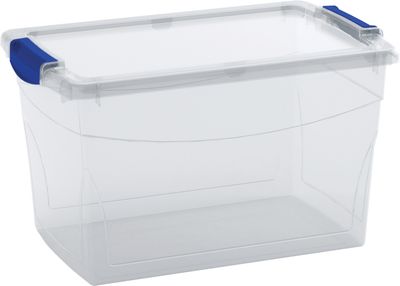 Box KIS Omni Latch M, 29L, transparent, 31x47x27 cm, with lid