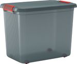 Box KIS K Latch XXL, grey/orange, 39x59x45 cm, with lid