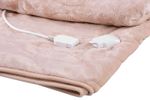 Blanket MagicHome, heated, flannel, beige, 180x130 cm