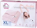 Blanket MagicHome, heated, flannel, beige, 180x130 cm