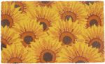 Lábtörlő MagicHome, ajtó elé, Sunflowers, kókusz/pvc, 45x75 cm