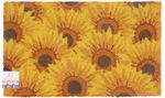 Lábtörlő MagicHome, ajtó elé, Sunflowers, kókusz/pvc, 45x75 cm