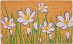 Doormat MagicHome, for door, Flowers, coconut/pvc, 45x75 cm