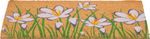 Lábtörlő MagicHome, ajtó elé, Flowers, kókusz/pvc, 45x75 cm