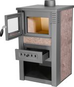 Stove Nova Ceramic, 7.5 kW, 120 mm, mocha