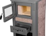 Stove Nova Ceramic, 7.5 kW, 120 mm, mocha