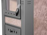 Stove Nova Ceramic, 7.5 kW, 120 mm, mocha