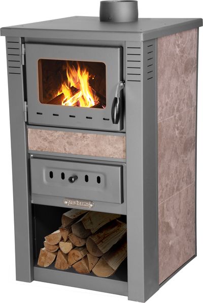 Stove Nova Ceramic, moccca, 7,5 kW, 120 mm
