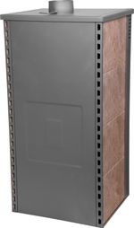 Cserépkályha Pro TAURUS Ceramic, mocca, 12 kW, 120 mm, sütővel