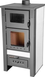 Stove Pro TAURUS Ceramic, white, 12 kW, 120 mm, with oven