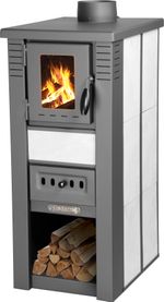 Kályha Pro LAVA Ceramic, fehér, 6,5 kW, 120 mm