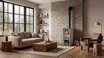 Kályha Pro LAVA Ceramic, mokka, 6,5 kW, 120 mm
