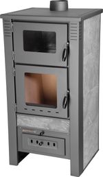 Stove Pro TAURUS Ceramic, grey, 12 kW, 120 mm, with baking oven