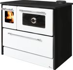 Tűzhely 701-G OMEGA Kuzine, 9,1 kW, üveggel, fehér, jobb oldali kivezető
