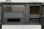 Kályha Pro PANONIA Ceramic, 10 kW, szürke, bal oldali kivezető