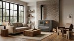 Kályha Pro PANONIA Ceramic, 10 kW, szürke, bal oldali kivezető