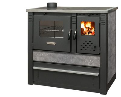Stove Pro PANONIA, grey, left outlet