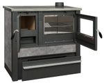 Kályha Pro PANONIA Ceramic, 10 kW, szürke, jobb oldali kivezető