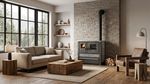 Kályha Pro PANONIA Ceramic, 10 kW, szürke, jobb oldali kivezető