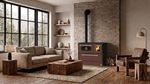 Cooker 701-G OMEGA Kuzine, 9.1 kW with glass, brown, left outlet