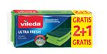 Sponge Vileda Ultra Fresh, for dishes, 2+1 pcs