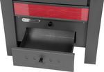 Kályha Pro TAURUS Ceramic, piros, 12 kW, 120 mm, sütővel