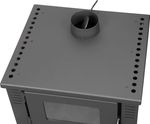 Kályha Pro TAURUS Ceramic, piros, 12 kW, 120 mm, sütővel