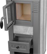 Kályha Pro LAVA Ceramic, szürke, 6,5 kW, 120 mm