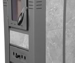Stove Pro LAVA Ceramic, grey, 6.5 kW, 120 mm