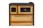 Stove 701-G OMEGA Kuzine, with glass, cappuccino, right outlet