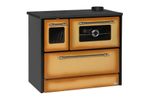 Stove 701-G OMEGA Kuzine, with glass, cappuccino, right outlet