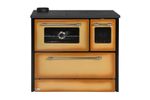 Stove 701-G OMEGA Kuzine, with glass, cappuccino, left outlet