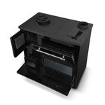 Cooker 701-G OMEGA Kuzine, 9.1 kW, with glass, black, right outlet