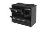 Cooker 701-G OMEGA Kuzine, 9.1 kW, with glass, black, left outlet