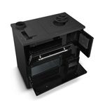 Cooker 701-G OMEGA Kuzine, 9.1 kW, with glass, black, left outlet