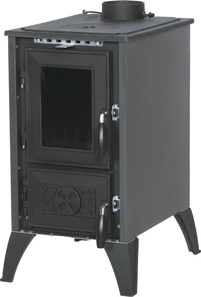 Kályha 806 IGLO, 9 kW, öntöttvas, fekete