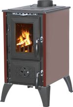 Kályha 806 IGLO, 10,69 kW, öntöttvas, bordó