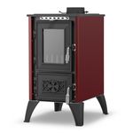Kályha 806 IGLO, 10,69 kW, öntöttvas, bordó