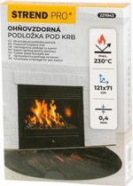 Kandallóalátét Strend Pro, max 230°C, 121x71x0,04 cm