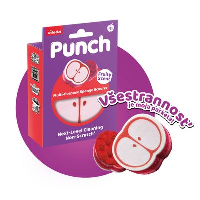 Vileda Punch Sponge Apple
