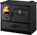 Stove 7040 URUS, 9.0 kW, black, right outlet
