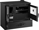 Stove 7040 URUS, 9.0 kW, black, right outlet