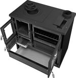 Cooker BELLA, 9.0KW, right, black, 870x510x810mm